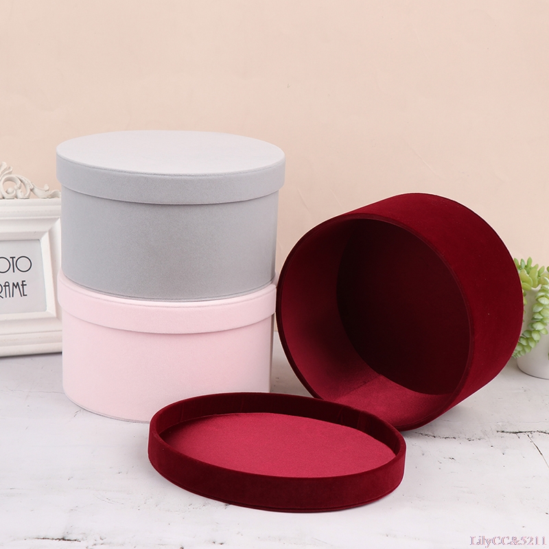 Velvet Round Flowers Box Gift  - The Florist Supply review and price