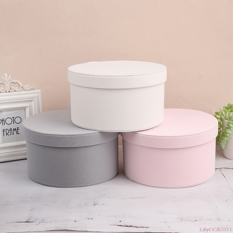 Velvet Round Flowers Box Gift  - The Florist Supply review and price