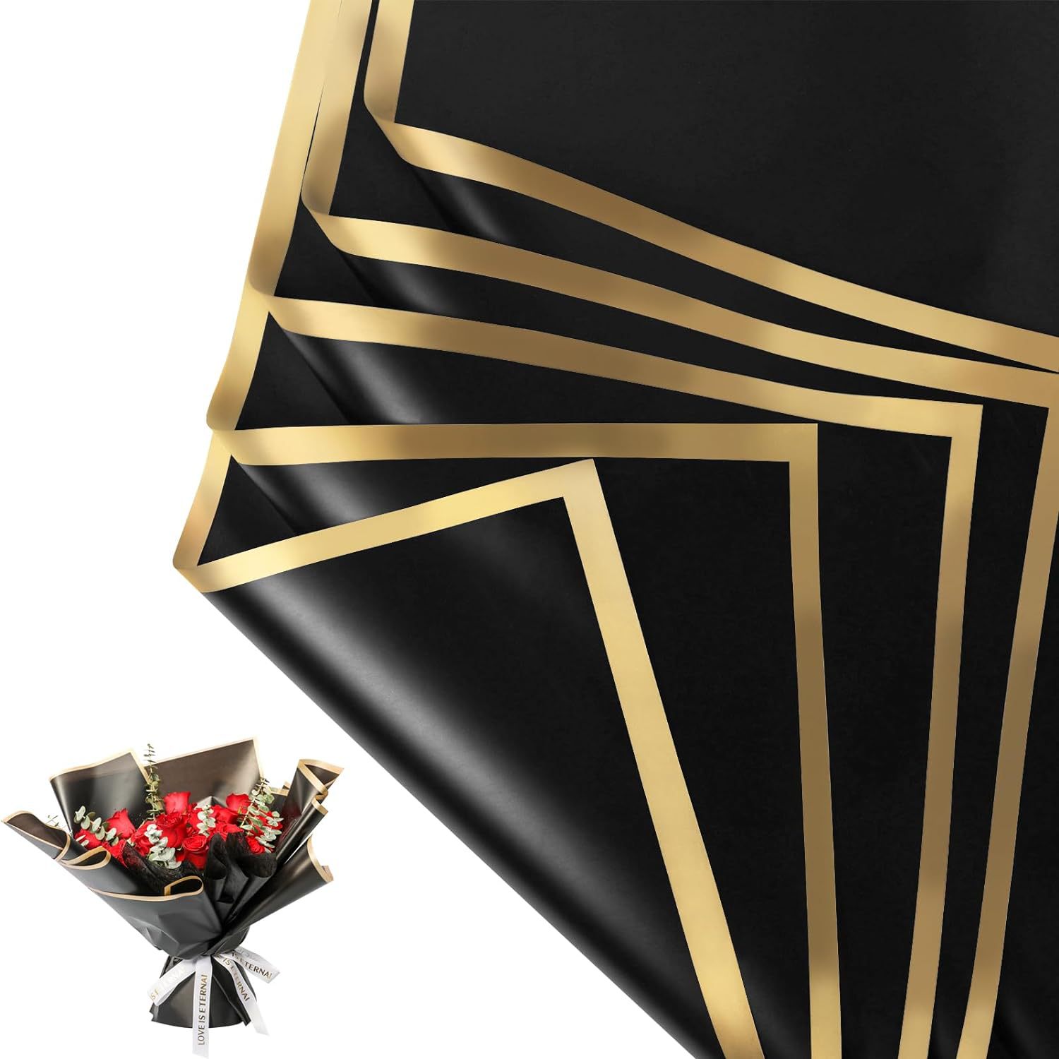 20 Sheets Gold Edge Waterproof - The Florist Supply review and price