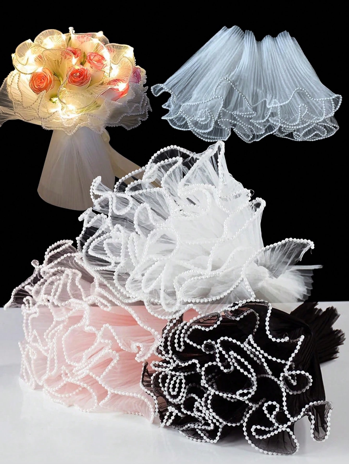 4Yards Faux Pearl Edge Flower  - The Florist Supply review and price