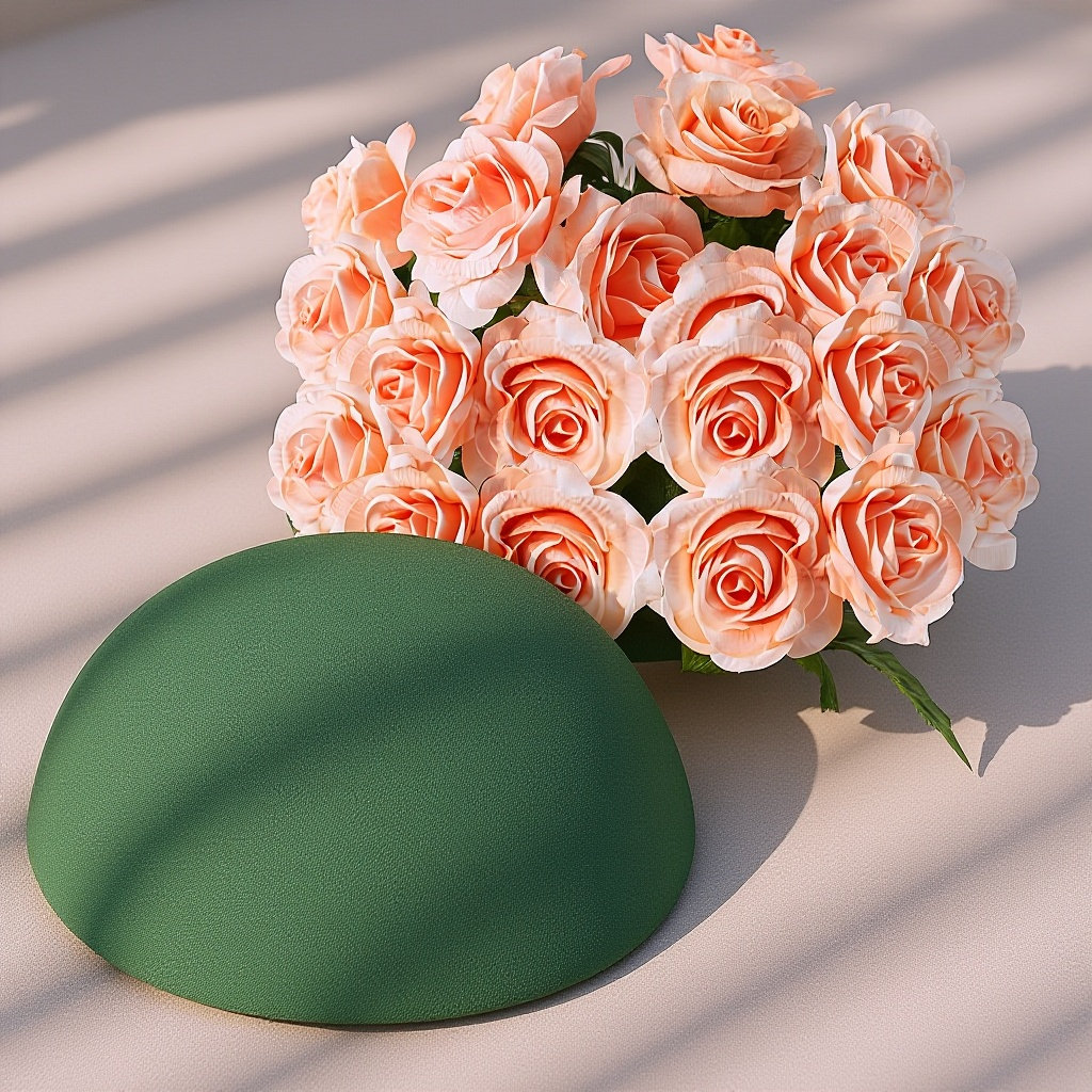 2Pcs Green Half Round Floral D - Floral Foam Oasis review and price