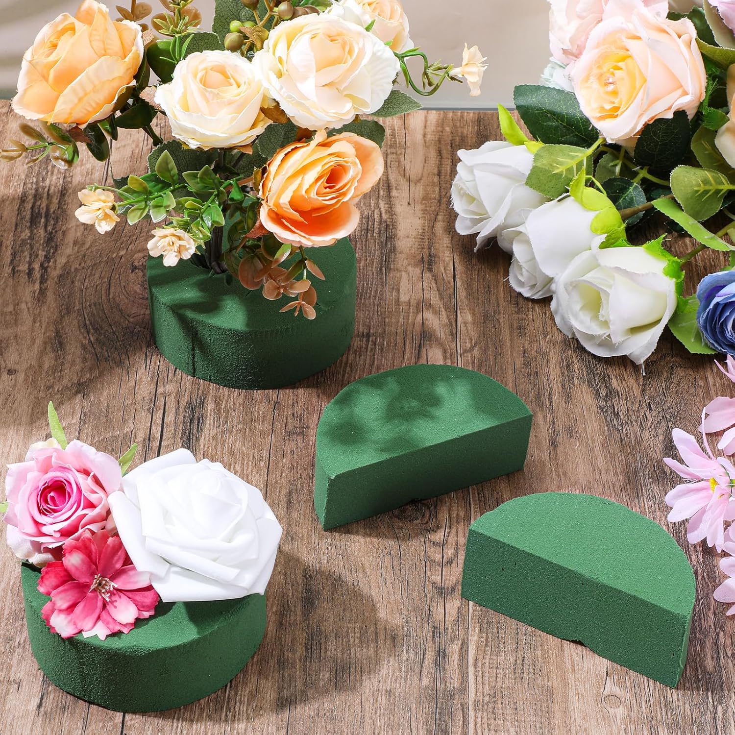 Green Round Floral Foam Blocks - Floral Foam Oasis review and price